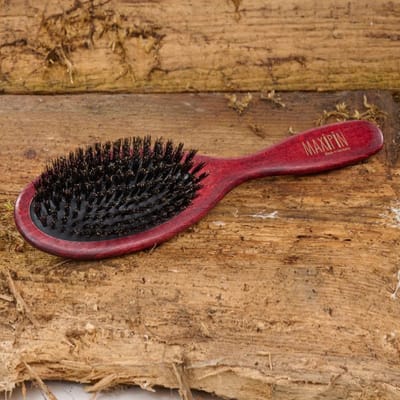 Mars Coat-King Hondenborstel – Natuurlijk Haar – Ergonomisch – Beukenhout – Voor Middelgrote en Grote Honden