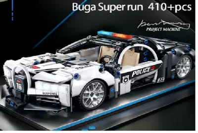 Politie raceauto bouwset – 410 stuks