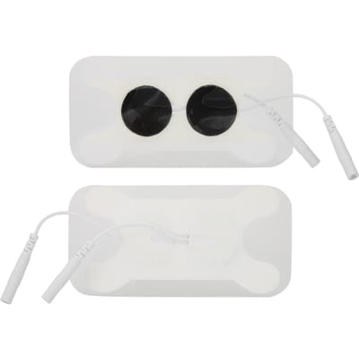 2 stuks Non-woven Stof Tens Elektrodepads voor TENS Massager Fysiotherapie Machine black