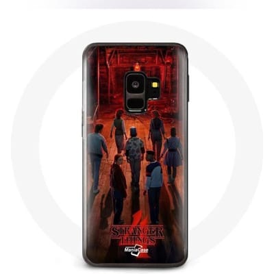Hoesje voor Samsung Galaxy S9 Stranger Things Poster Crews Fan Art Seizoen 4