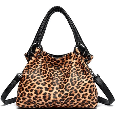 Mode Nieuwe Luipaardprint Zebrapatroon Damestas Zomer Trendy Veelzijdige Crossbody Tas Kleine Tote Handtas Schoudertas black