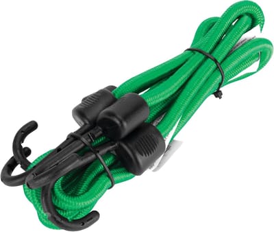Elastische Koorden - Spanbanden - Vastzetten van lading - Gecoate stalen haken - 122 cm - Groen Zwart