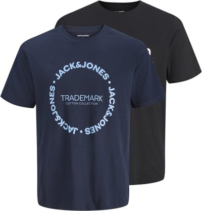 JACK & JONES- JJAERO TEE BENSON TEE 2PK MP JNR - Jongens - T-shirt