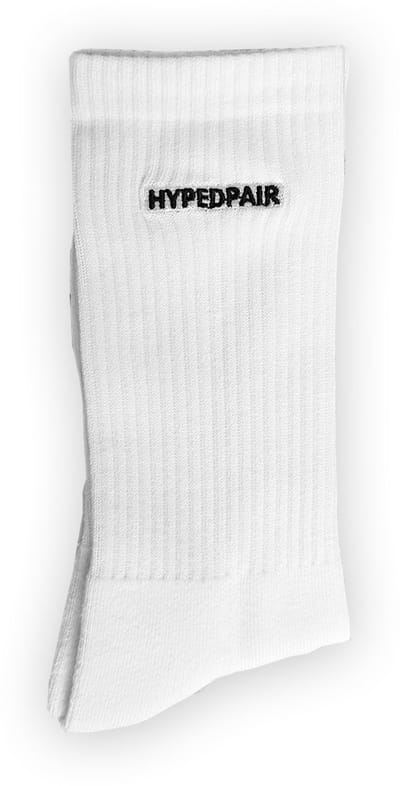 Hypedpair unisex sportsokken wit (3-Pack) 35-40 | Premium comfort & perfecte sneaker fit
