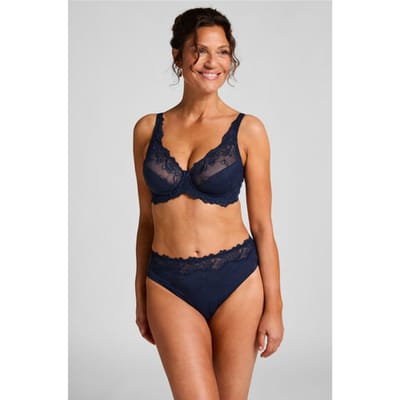 Hunkemöller Dames Lingerie Hoge slip Diva - Blauw - maat S