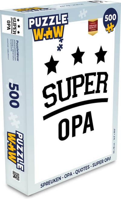 Puzzel Spreuken - Opa - Quotes - Super opa - Legpuzzel - Puzzel 500 stukjes