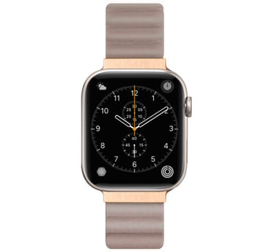 LAUT Novi Leather Loop Apple Watch 42mm / 44mm / 45mm / 49mm beige