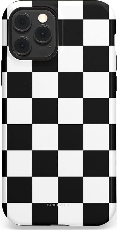 Casetastic Hoesje Geschikt voor Apple iPhone 12/12 Pro Magsafe - Stijlvolle Beschermende Duo-layer Case - Schaak