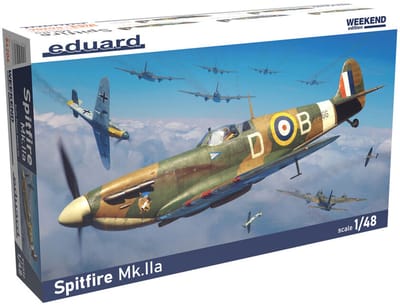 Eduard Modelbouwpakket Vliegtuigen - 84206 Supermarine Spitfire Mk.IIa - Weekend Editie - Propeller Vliegtuig Plastic - 1:48 - Modelbouw