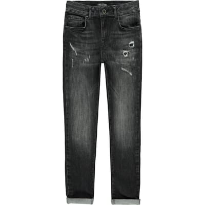 Cars Jeans Kids Bates Damage For Boys Black Used Maat: 8 | Spijkerbroeken Outlet | Unisex | Zwart
