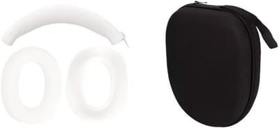 Hoofdtelefoon Beschermhoes - Oorschelp Covers - Dagelijkse Bescherming - Zachte Siliconen Materiaal - Wit