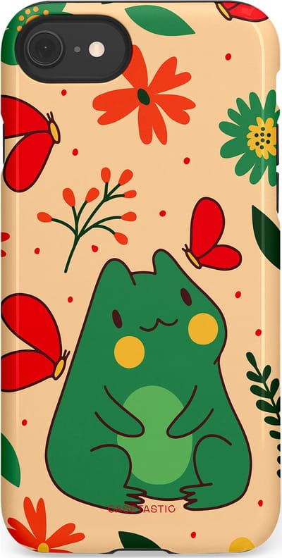 Casetastic Hoesje Geschikt voor Apple iPhone 7/8/SE - Stijlvolle Beschermende Duo-layer Case - Kikkerkus