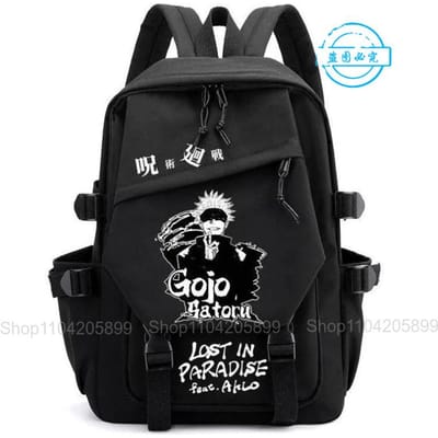 Jujutsu Kaisen Rugzak Anime Mochila Jongens Meisjes Schooltas Laptoptassen Gojo Satoru Cartoon Mode Buiten Reizen Boekentas Cadeau 16 inches