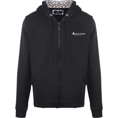 Aquascutum Heren Casual Hoodie (Zwart)