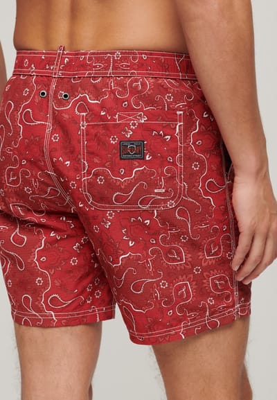 Superdry - Vintage gerecyclede ripstop zwemshort - 43 cm - Heren - Zwembroeken