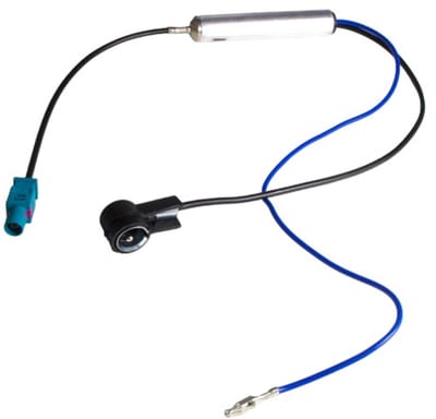 FAKRA naar DIN Antenne Adapter - Spanningsadapter met Phantom Voeding - Audi Opel Volkswagen