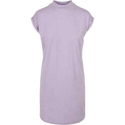 Urban Classics Damen Ladies Turtle Extended Shoulder Dress Lilac-XS