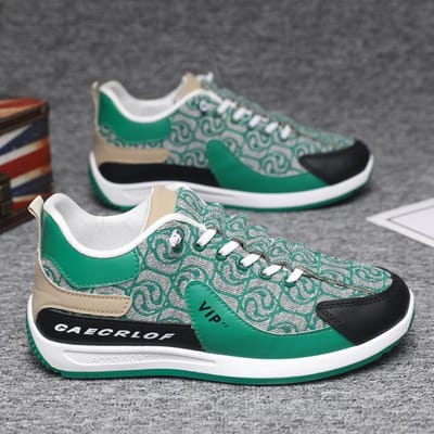 Zomer Nieuwe Trendy Casual Herenschoenen Modieus Modieus Heren Sneaker Antislip Comfortabele Hardloopschoenen 44 white