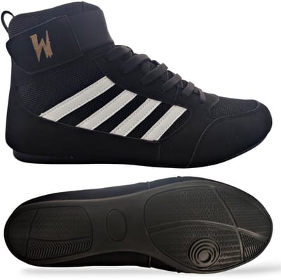 Dailygoods- Boksschoenen Ultralicht - Vechtsport Schoenen - Antislipzool - Veganistisch Leer - Flexibel - Maximale Enkelsupport - Vechtsportschoenen