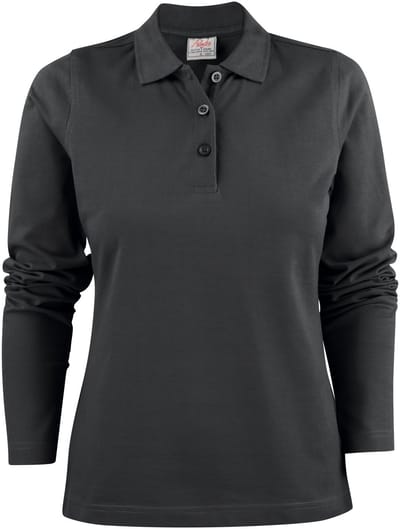 Printer Surf Ladies Long Sleeve Black S