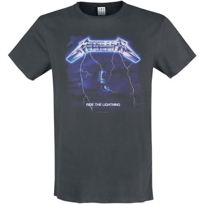 Metallica T-shirt - Amplified Collection - Ride The Lightning - S tot 3XL - voor Mannen - actraciet