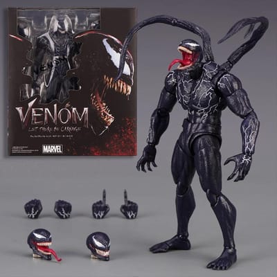 AMAZING YAMAGUCHI Venom 3 Carnage Venom: Figurine articulée Symbiote The Last Dance Hasbro Poupée modèle mobile à articulations enfants pour Jouet Cadeau Boxed