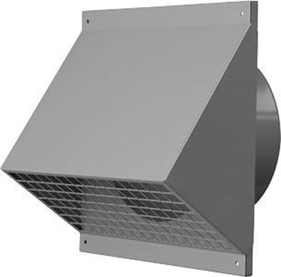 Ubbink Gevelinlaatkap dia 180 mm - Zwart