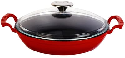 Lava Koekenpan - 24 cm - 1.56 liter - Gietijzer - Rood