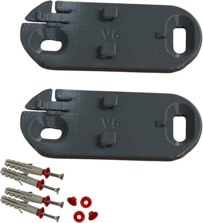 2 Pack - Nieuwe grijze houder voor je Honeywell DCP-311, DCP-511 en DCP-911 deurbellen - Grijs