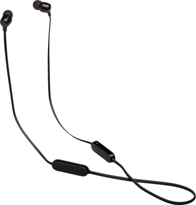 JBL Tune 125BT - Bluetooth Oordopjes Draadloos - In-ear Oortjes met Kabel - 16 uur speeltijd - Magnetisch Design - JBL Pure Bass - Zwart