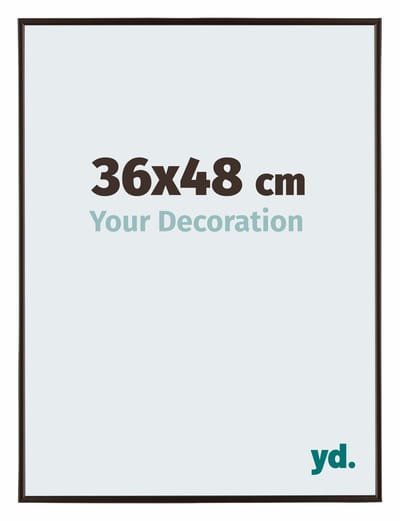 Your Decoration - Fotolijst 36x48 cm - Kunststof - Antraciet - Evry
