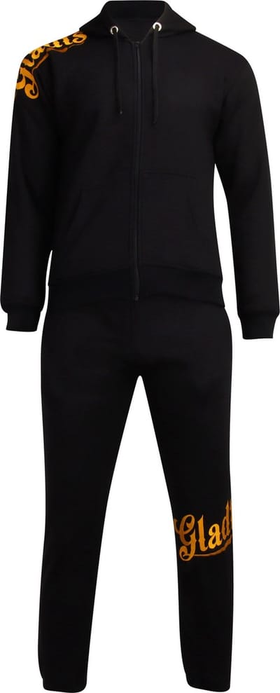 Gladts Joggingpak - Trainingspak volwassenen maat S - Goud logo - Trainingspak heren - Joggingbroek heren - Joggingpak heren - Huispak heren - Huispak heren volwassenen - Joggingpak heren volwassenen - Joggingpak jongens