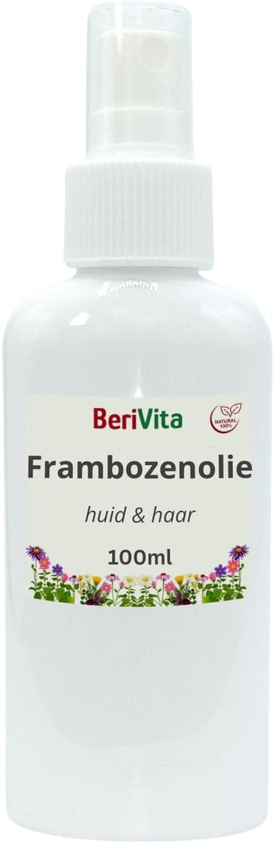 Frambozenzaad Olie Puur Spray 100ml - Frambozenpitolie, Frambozen olie van frambozenpitten - Frambozenolie voor de Huid