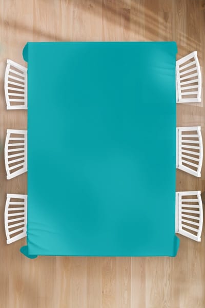 Tafelkleed - Tafellaken - 180x260 cm - Blauw - Effen kleur - Binnen en Buiten