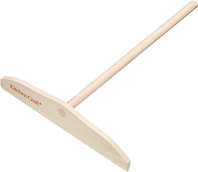Houten Pannenkoekenverdeler - Crêpe spatel - Perfecte Pannenkoeken Maken - Scherpe Verspreidingsrand - 3.7 x 17.1 cm - Houtkleur