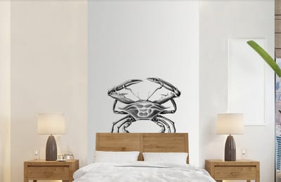 Behang - Fotobehang Ernst Haeckel - Vintage - Kunst - Krab - Breedte 120 cm x hoogte 240 cm