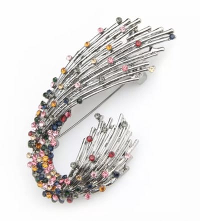 Broche- Wave-gun kleur-Gekleurd - Charme Bijoux
