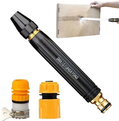 Sproeislang Hogedruk - Reinigingsgereedschap Waterpistool - Auto's Reinigen - Ergonomisch Design - 165 cm - Grijs