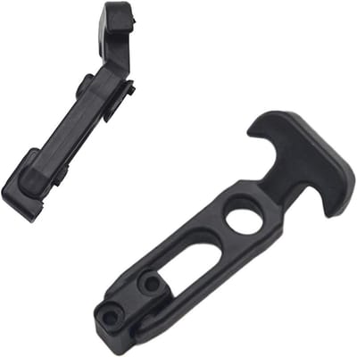 Rubberen grendel - Slot met T-greep - Kasten beveiligen - Robuuste constructie - 20 cm - Zwart