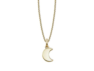 Ketting Maantje Zilver Gold-Plated XN010G 42-45cm