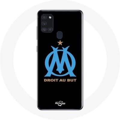 Coque - maniacase - Samsung Galaxy A21S - Noir - Souple - Olympique Marseille OM zwart
