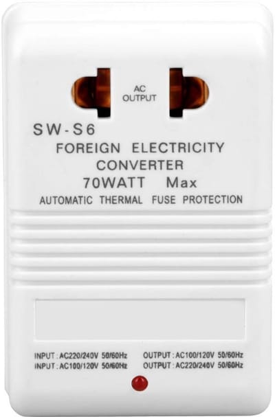 Golden crown - Voltage Converter - 70W Converter voor 110V 120V naar 220V 240V - Wereldwijd gebruik - Compact formaat - Converter voor reisgebruik - Ges...