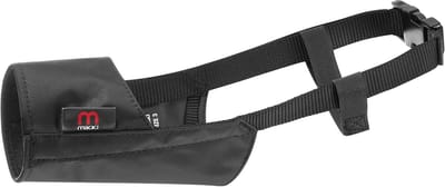 Honden muilkorf - Honden snuit - Veiligheid en training - Ademend en comfortabel nylon - Maat 4 - Zwart