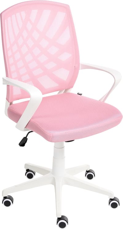 BONNY - Bureaustoel - Roze - Polyester