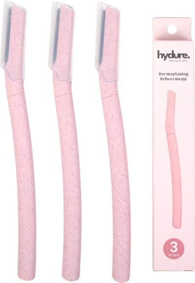 Hydure Dermaplaning Scheermesje - Wenkbrauw Mesje - Scheermesjes voor Gezicht - Wenkbrauw Trimmer - 3 stuks