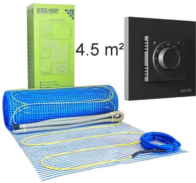 Vloerverwarmingsset 4,5 m², 170 W/m² + MST-9n thermostaat
