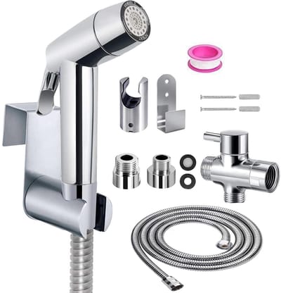 Dailygoods - Bidet handdoucheset, premium ABS bidet handdouche met G1/2 inch ventiel en een G3/8", bidet-sproeier voor douche, badkamer, hygiëne, toiletpapier, luierreiniging