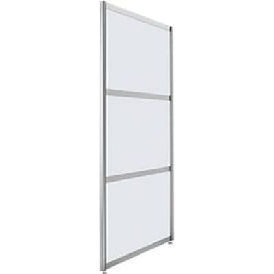 Scheidingswand hoog rechtstaand, ESG helder glas