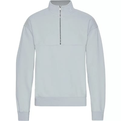 1/4 rits sweater Colorful Standard Organic Cloudy Grey