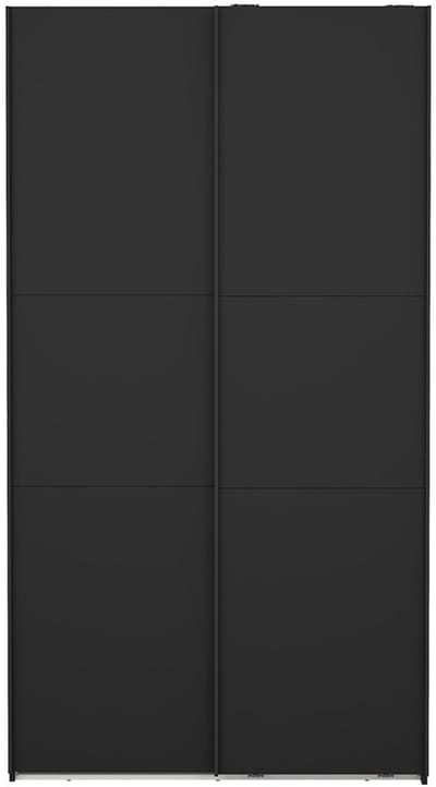 Como schuifdeurkast 2 deuren 120x220cm mat zwart.